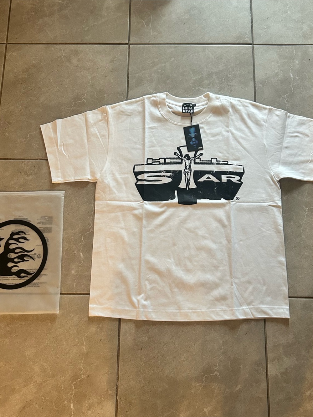 White Hell Star Graphic Men’s Tee - Hell Star
